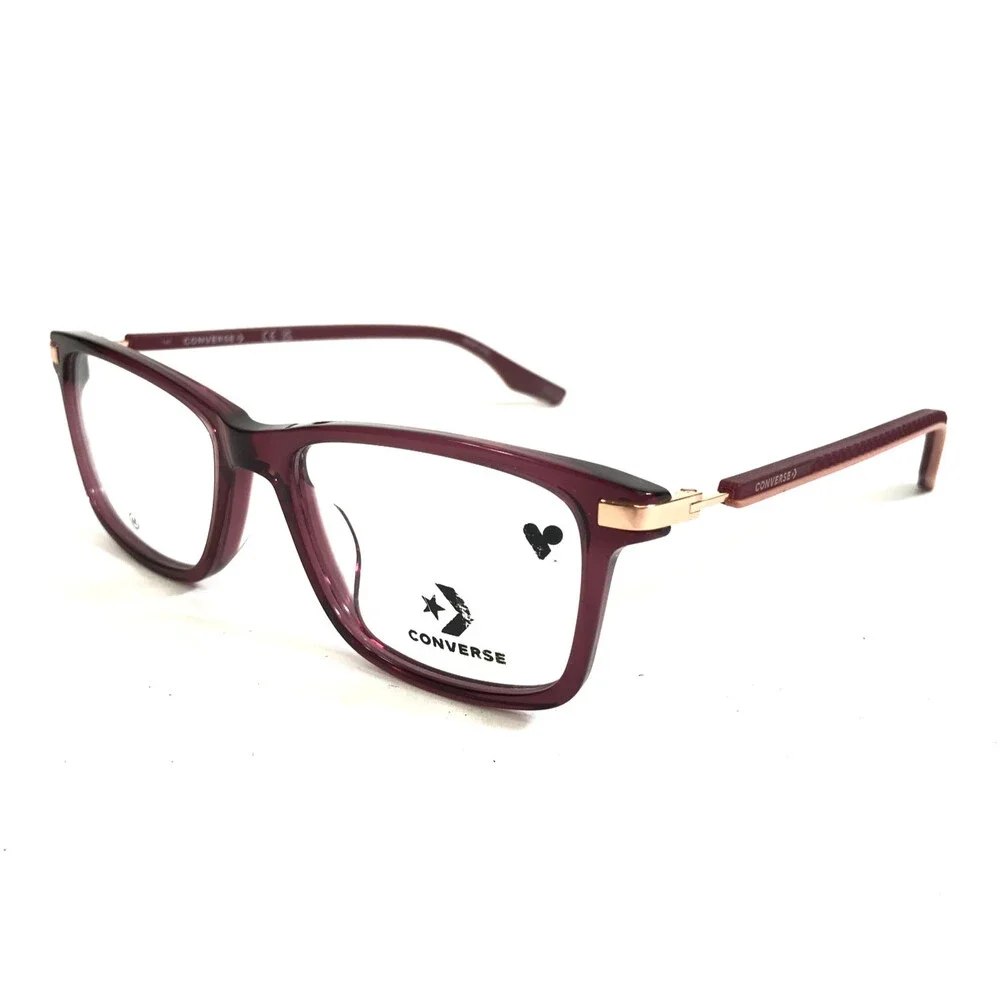 Converse Eyeglasses Frames CV5071 612 Crystal Cherry Vision Gold 52-17-140